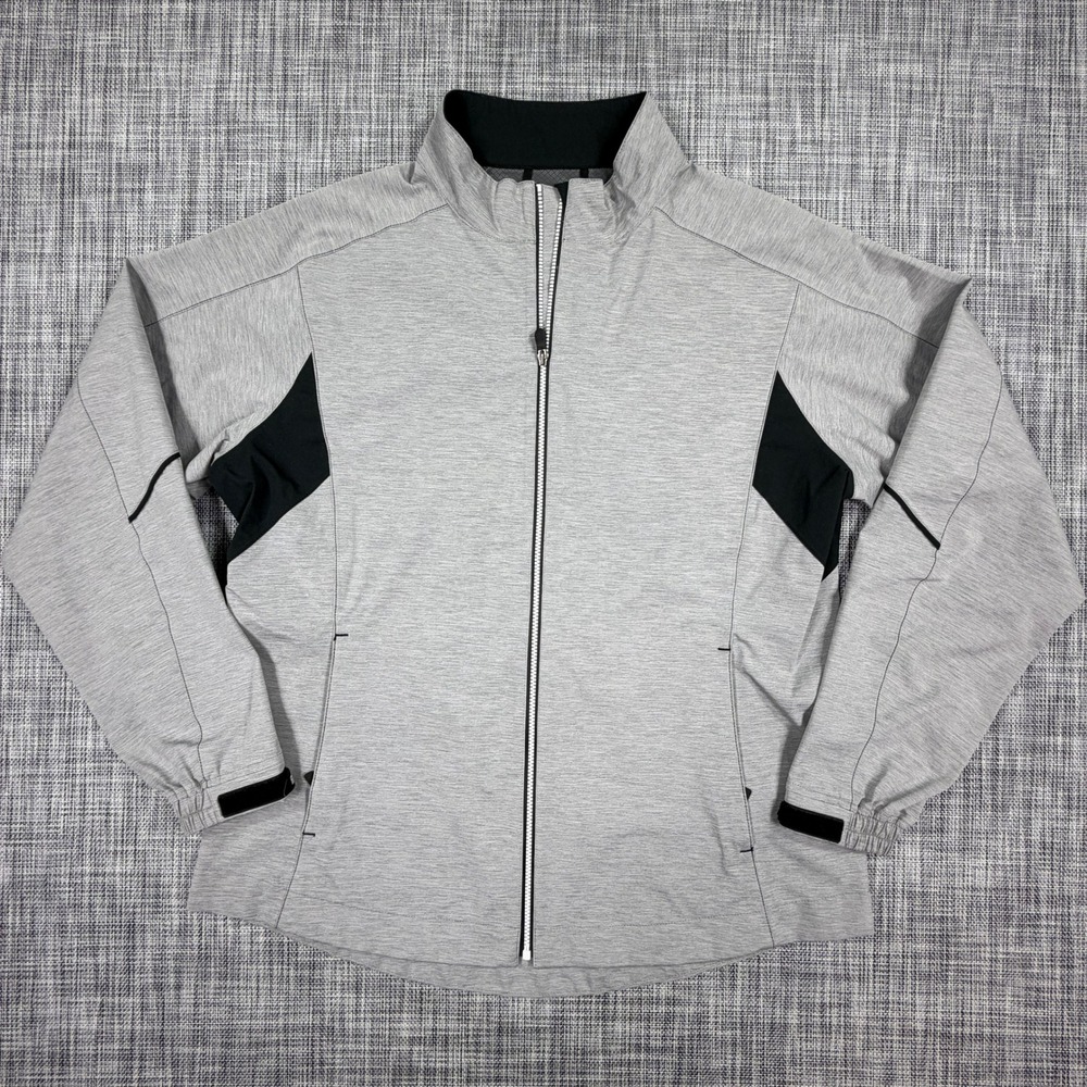 FootJoy Womens HydroLite Rain Jacket 23741 Gray L Polyester Polyurethane Golf